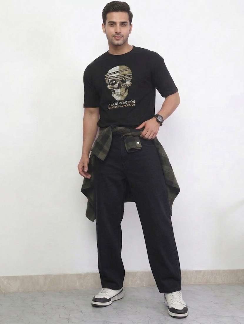 men solid mid rise straight jeans - 22577496 -  Standard Image - 4