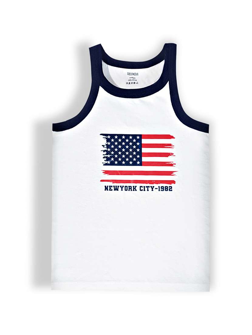 boys pack of 2 printed regular fit vest - 22577502 -  Standard Image - 4