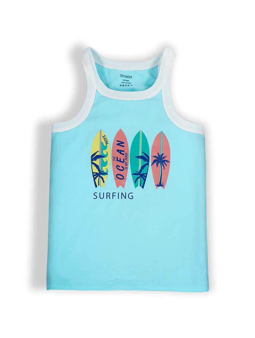 boys pack of 2 printed regular fit vest - 22577503 -  Standard Image - 4