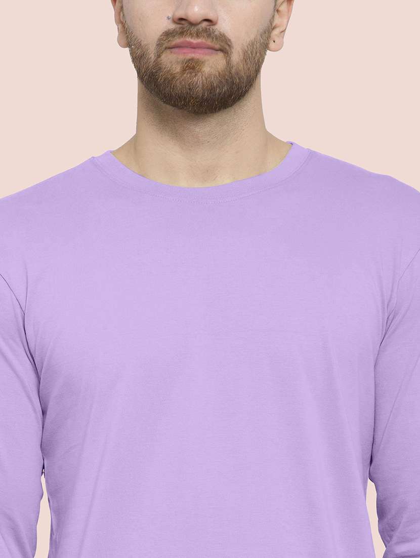 men solid long sleeves regular fit t-shirt - 22577516 -  Standard Image - 1