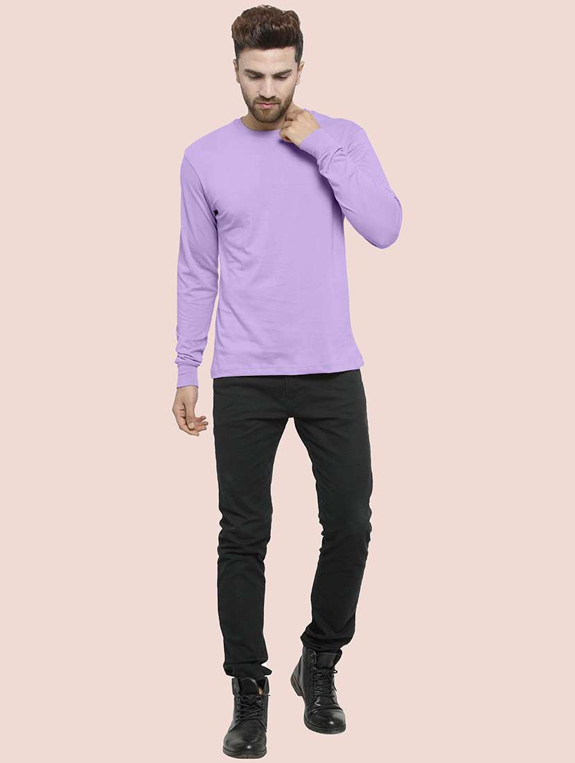 men solid long sleeves regular fit t-shirt - 22577516 -  Standard Image - 4