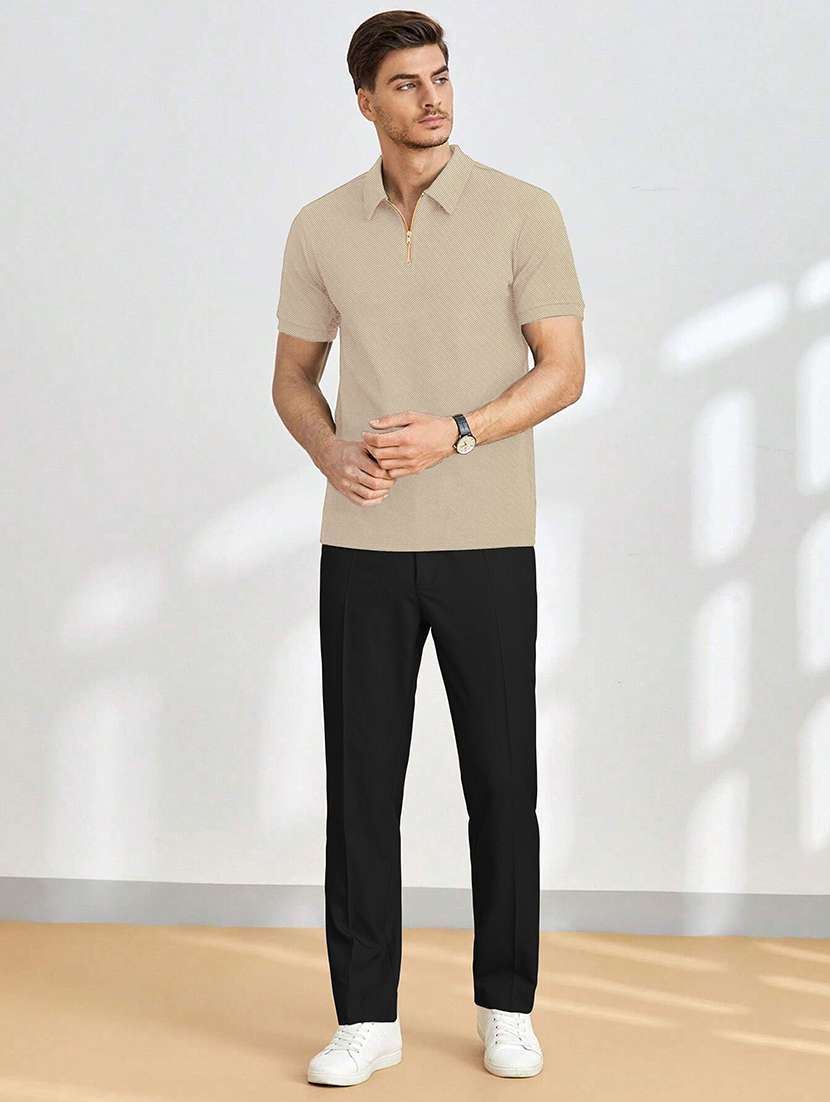men solid short sleeves polo t-shirt - 22577536 -  Standard Image - 4