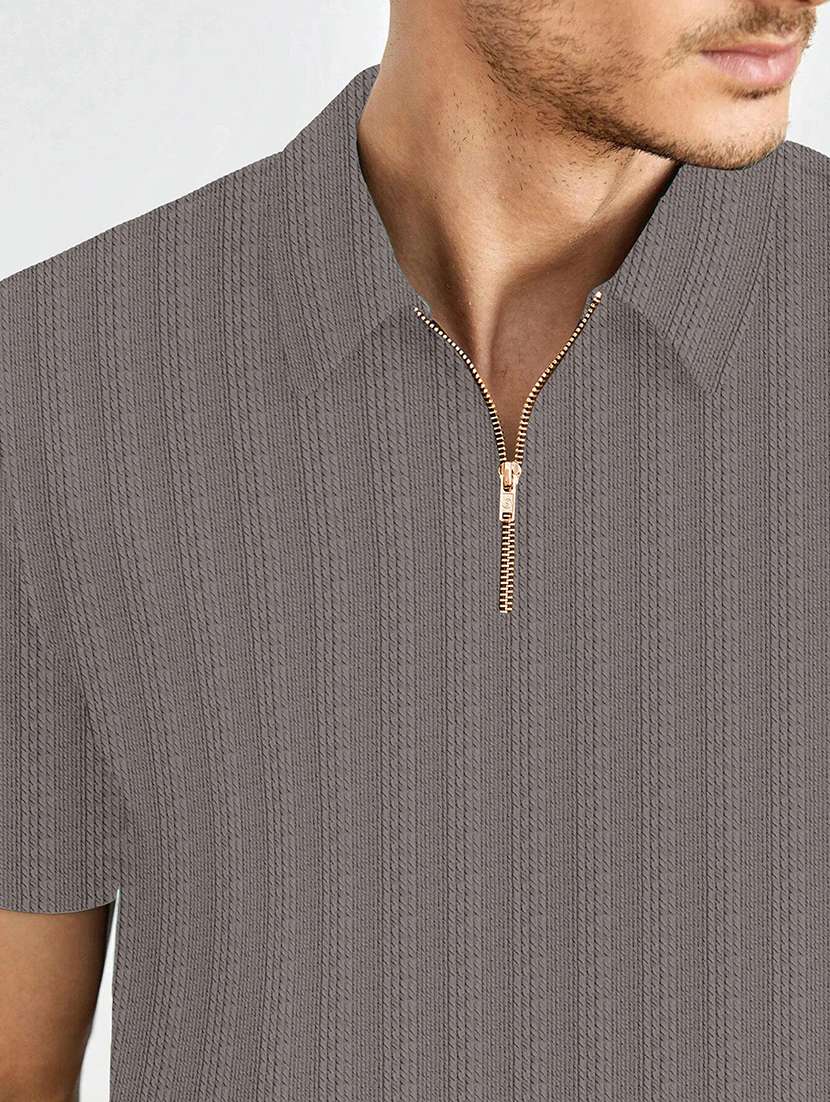 men textured short sleeves polo t-shirt - 22577568 -  Standard Image - 1