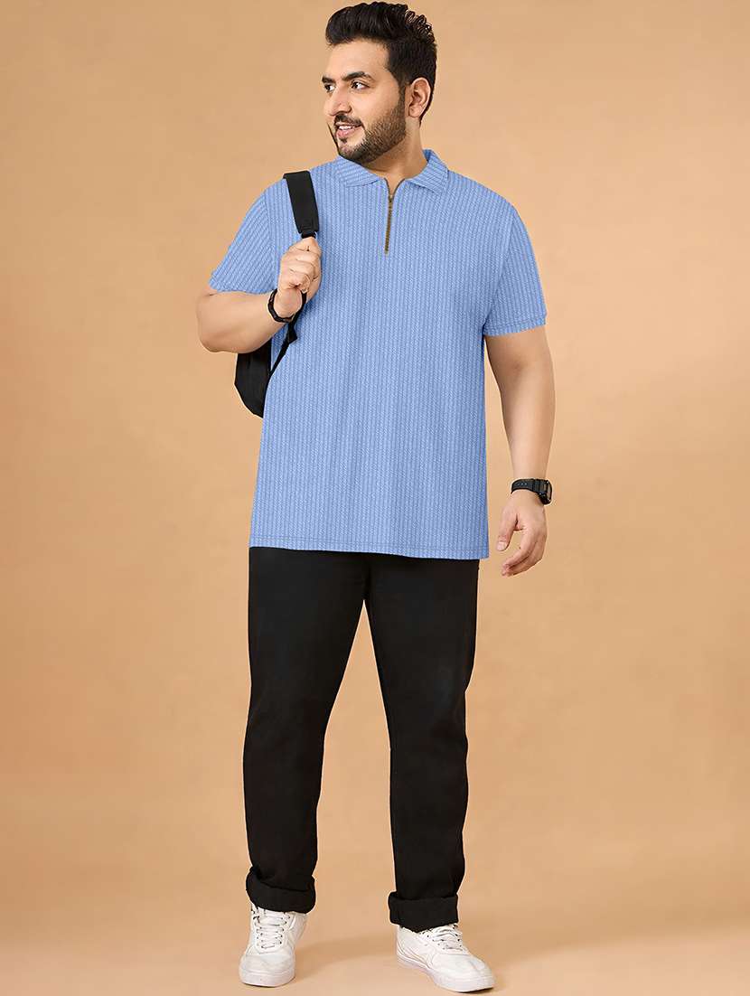 Men Textured Short Sleeves Polo T-shirt - 22577576 -  Standard Image - 4