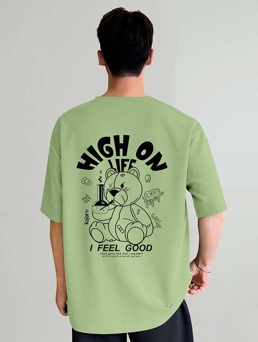 men printed short sleeves oversized t-shirt - 22577766 -  Standard Image - 4