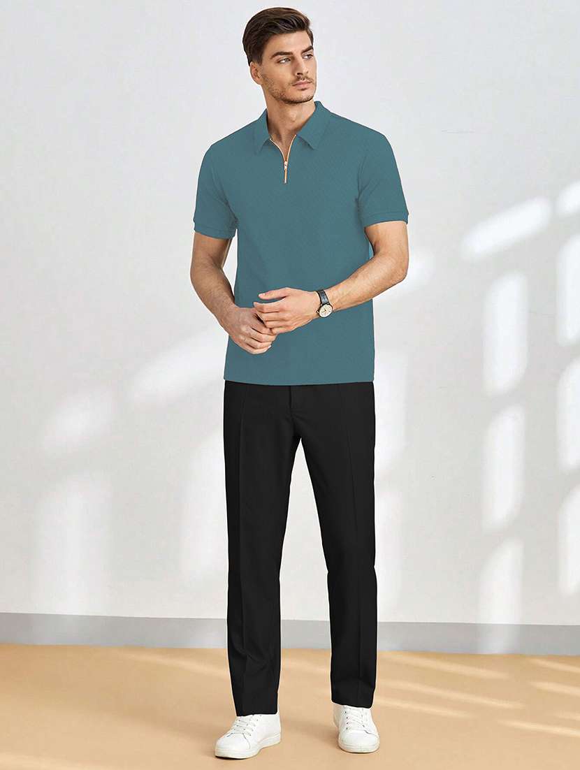 men solid short sleeves polo t-shirt - 22577900 -  Standard Image - 4