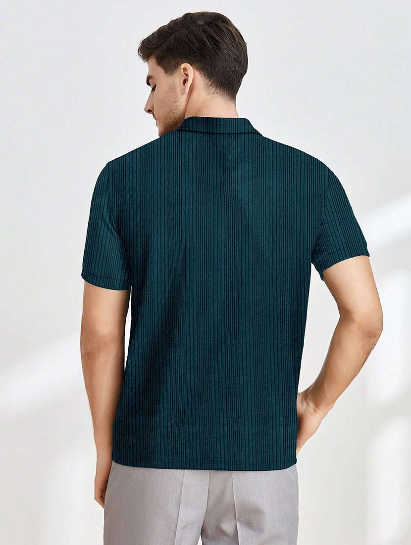 men textured short sleeves polo t-shirt - 22578226 -  Standard Image - 4