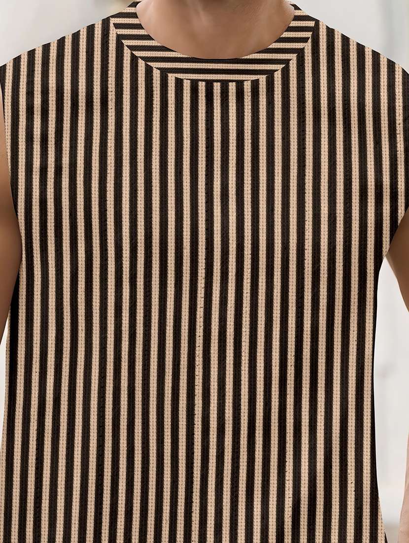 men printed sleeveless oversized t-shirt - 22578371 -  Standard Image - 1