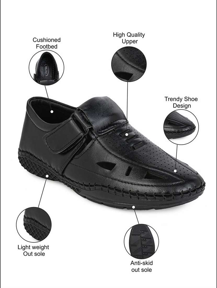boys solid slip on sandals  - 22578376 -  Standard Image - 4