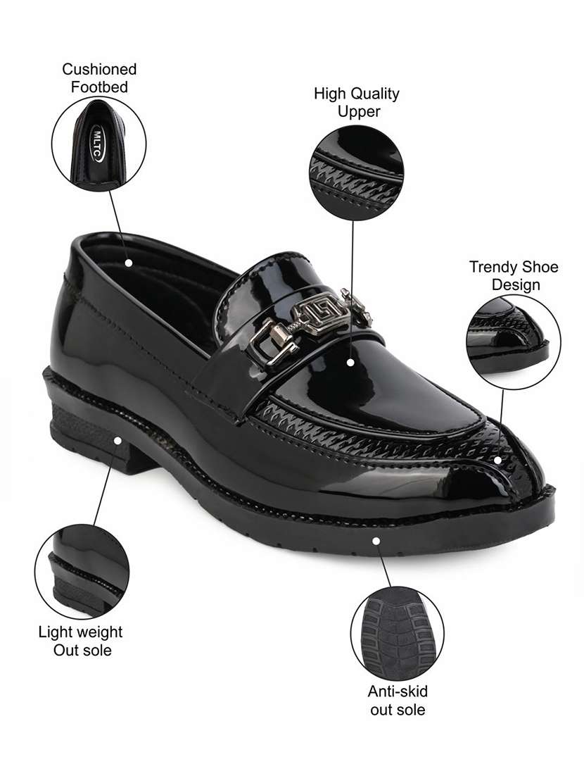 boys solid slip on loafer - 22578381 -  Standard Image - 4
