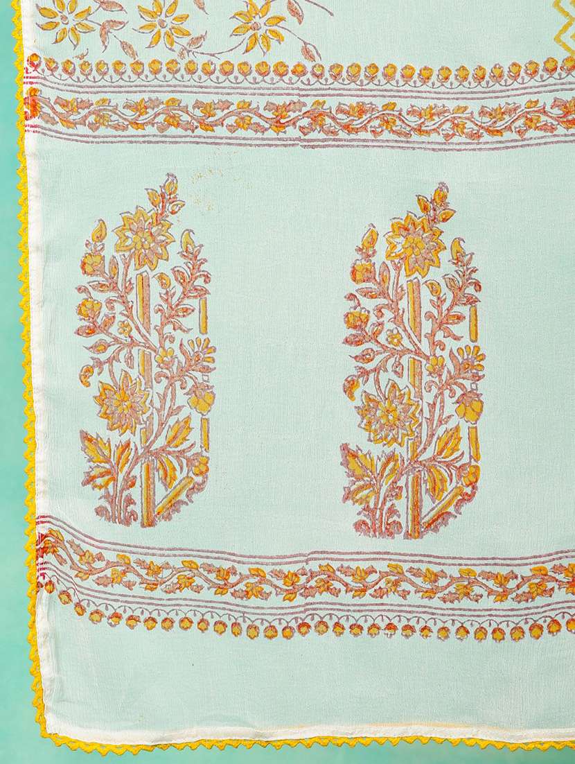 women printed shoulder strap kurta palazzo set with dupatta - 22578397 -  Standard Image - 4