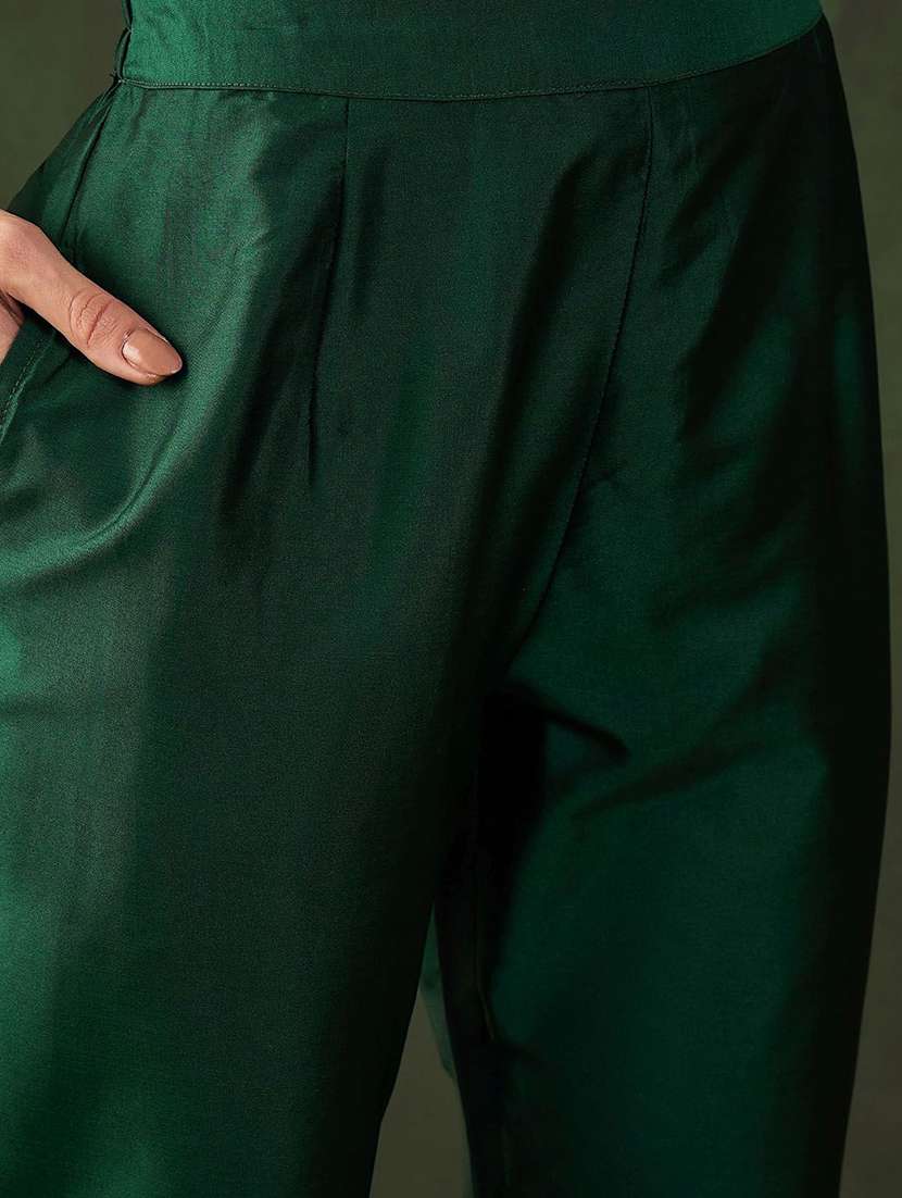 women self design three quarter sleeves kurta pant set with dupatta - 22578450 -  Standard Image - 4