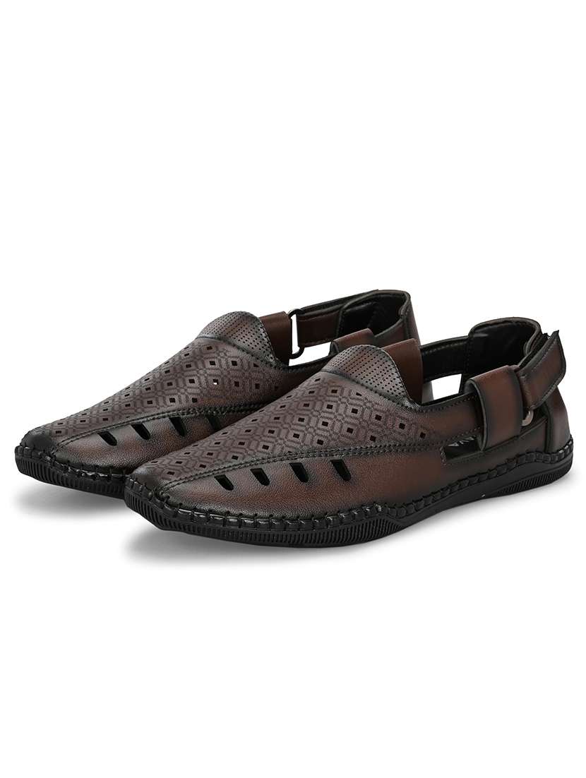 Men Solid Close Back Sandal - 22578545 -  Standard Image - 1