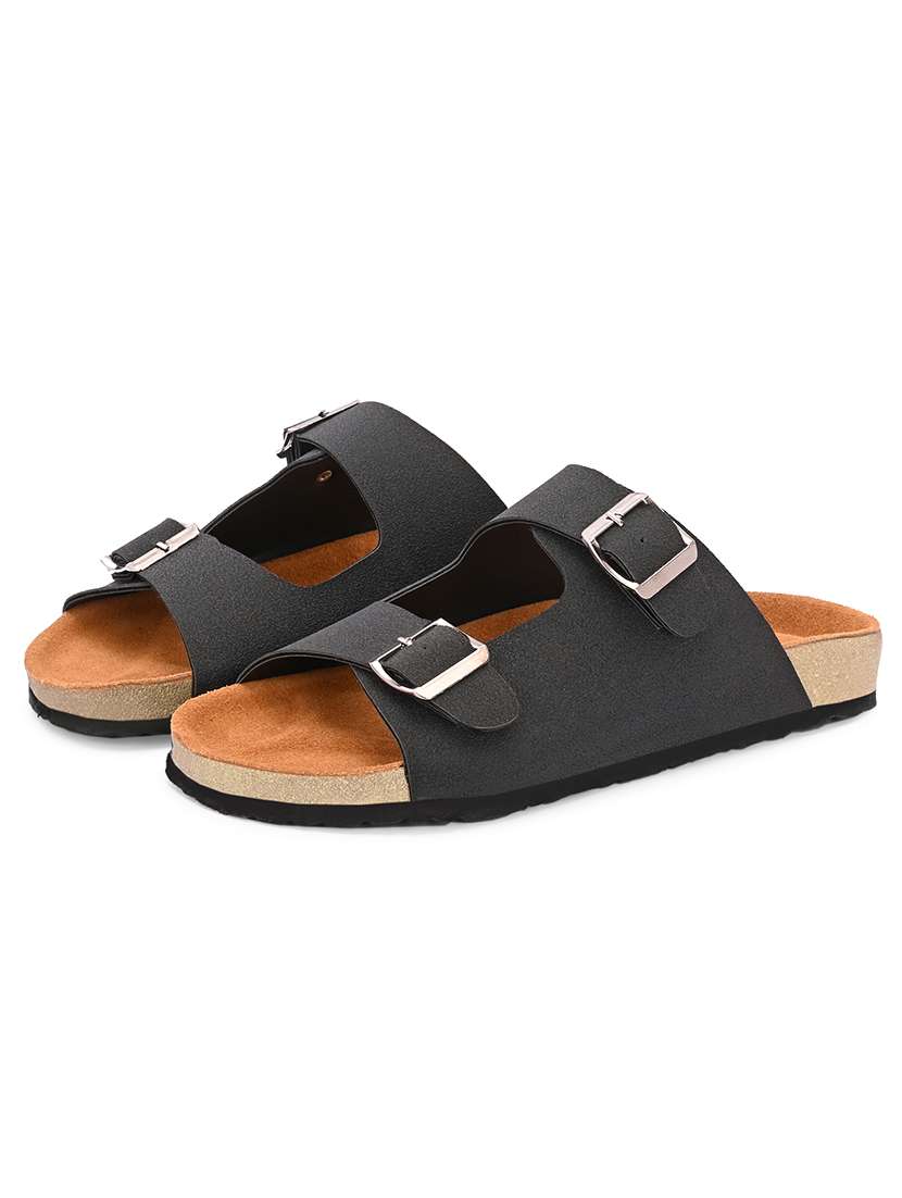 Men Solid Slip On Sandal - 22578550 -  Standard Image - 1