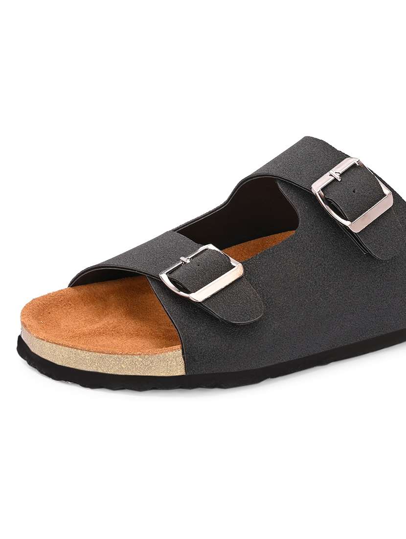 Men Solid Slip On Sandal - 22578550 -  Standard Image - 4