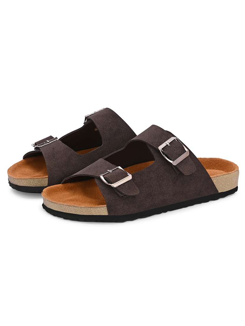 Men Solid Slip On Sandal - 22578552 -  Standard Image - 1