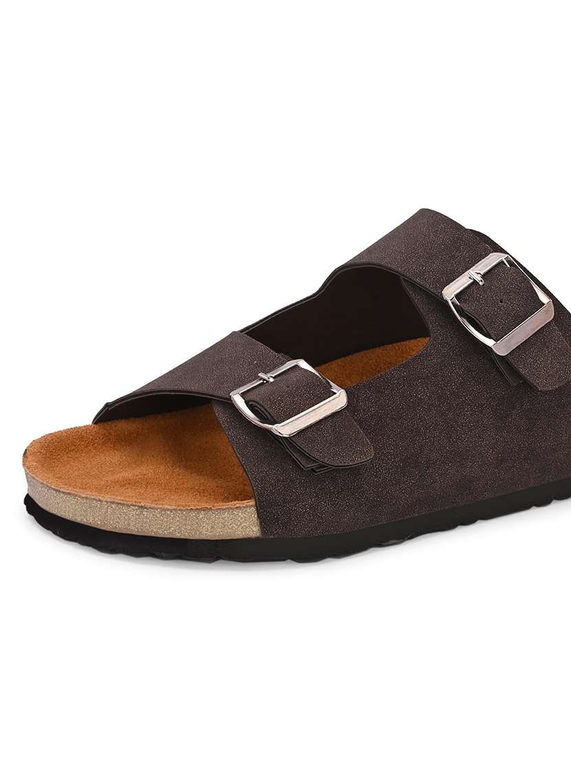 Men Solid Slip On Sandal - 22578552 -  Standard Image - 4