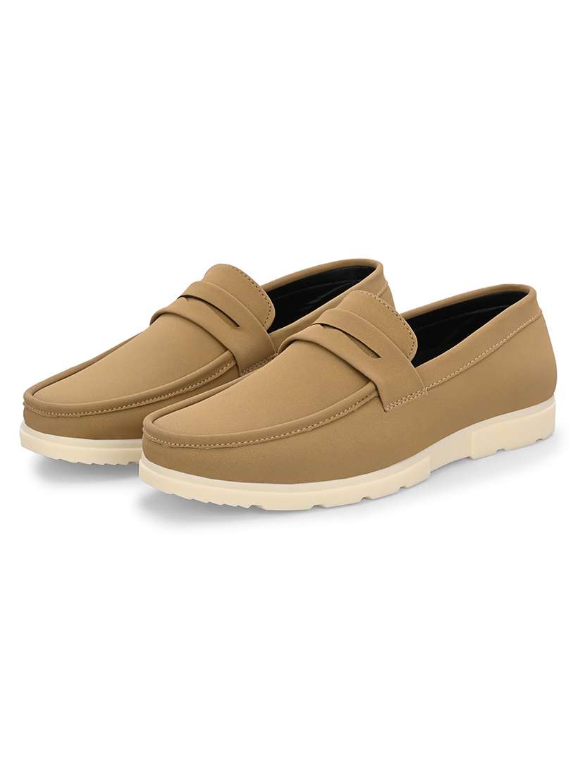 men solid slip on loafer - 22578556 -  Standard Image - 1