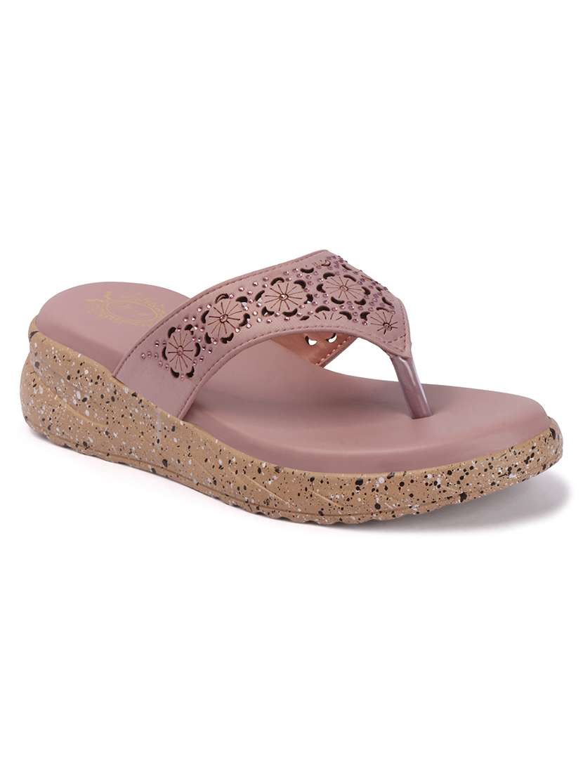 women cutwork toe separator wedges - 22578560 -  Standard Image - 1
