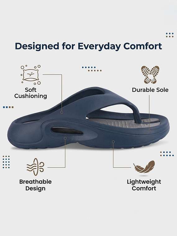 men solid toe separator slipper - 22578575 -  Standard Image - 4