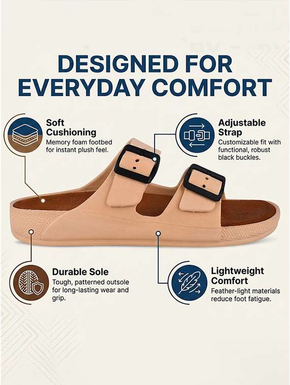 men solid slip on slippers - 22578578 -  Standard Image - 4