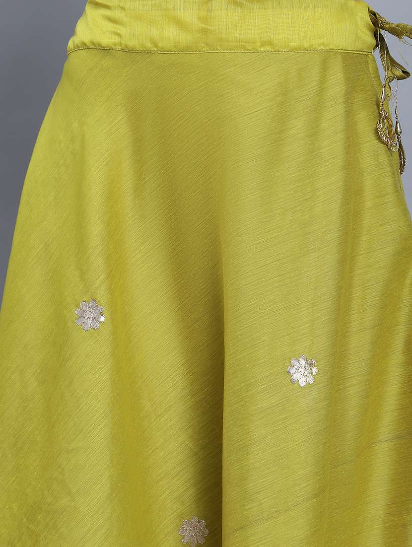 women solid with work flared skirt - 22578901 -  Standard Image - 1