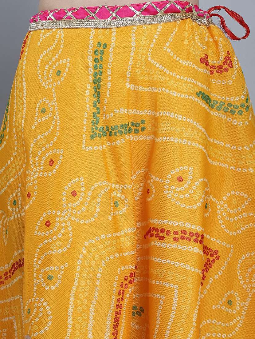 women bandhani printed flared long skirt - 22578913 -  Standard Image - 1