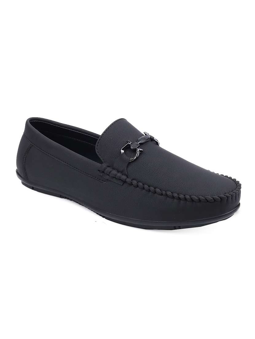 Men Solid Slip On Horsebit Loafer - 22578949 -  Standard Image - 4