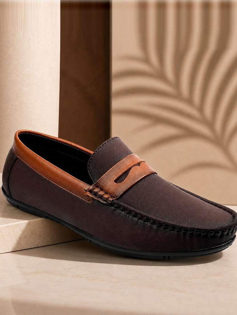 men solid slip on loafer - 22578950 -  Standard Image - 1