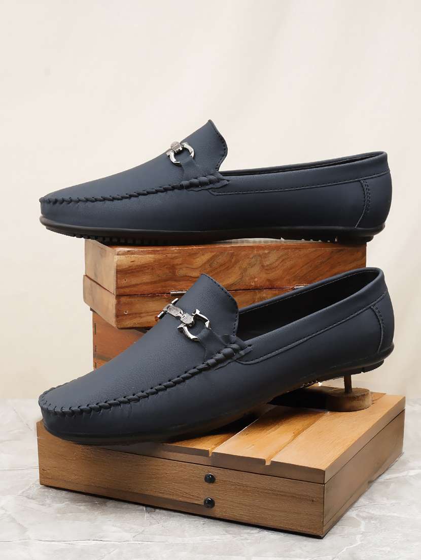 men solid slip on horsebit loafer - 22578956 -  Standard Image - 1