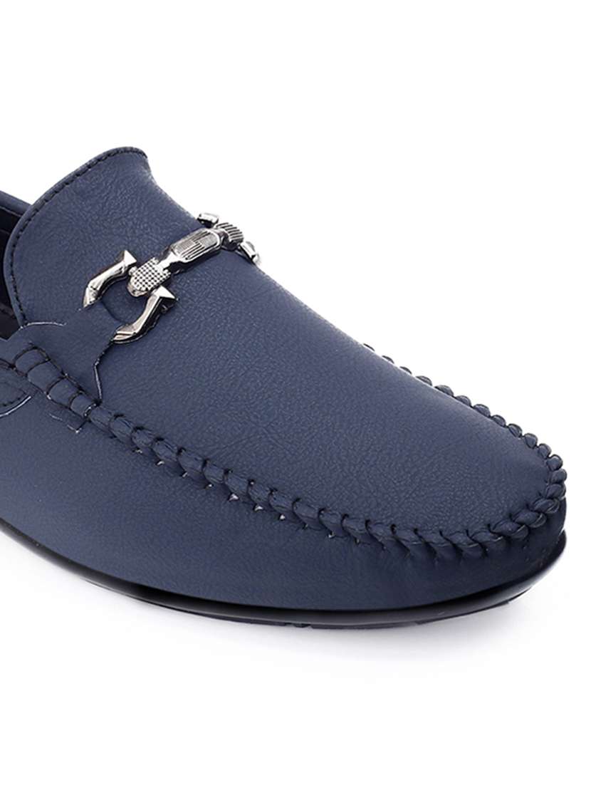 men solid slip on horsebit loafer - 22578956 -  Standard Image - 6