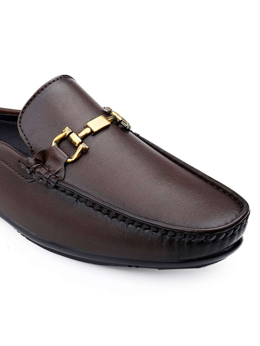 men solid slip on horsebit loafer - 22578958 -  Standard Image - 6