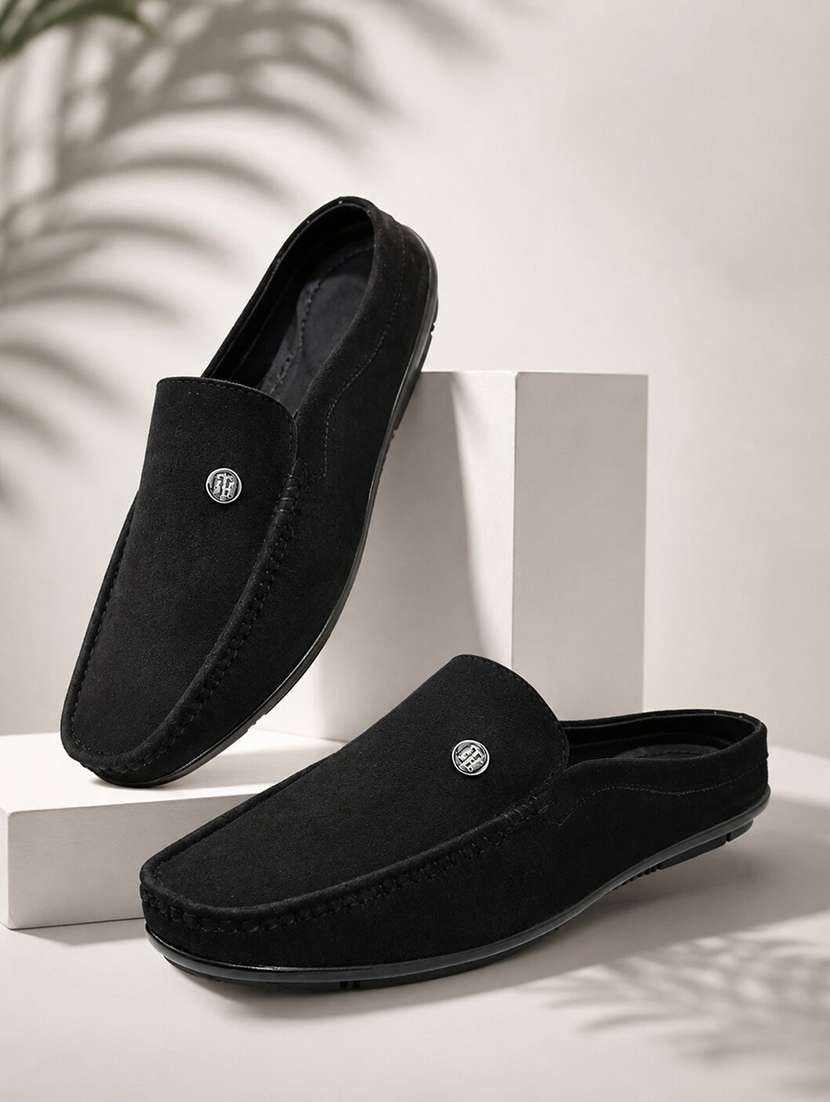 men solid slip on mule loafer - 22578960 -  Standard Image - 1