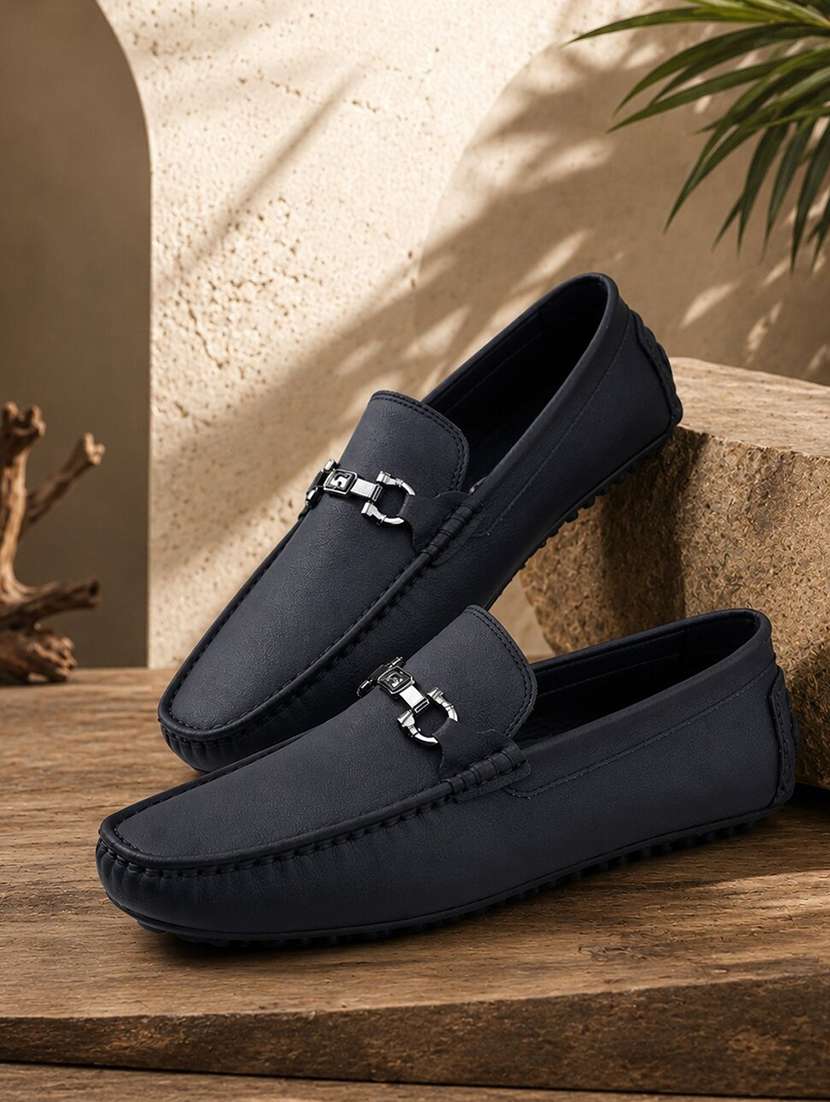 Men Solid Slip On Horsebit Loafer - 22578963 -  Standard Image - 1