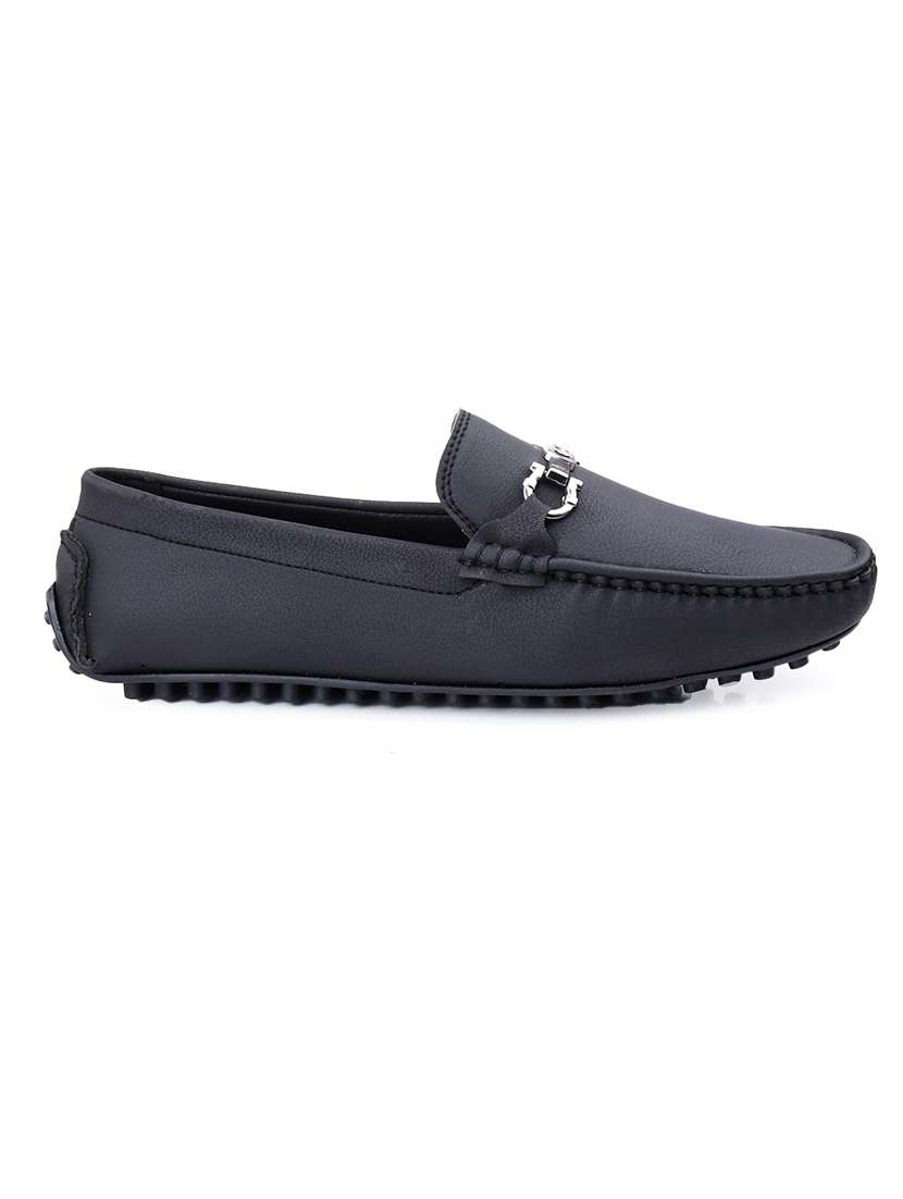Men Solid Slip On Horsebit Loafer - 22578963 -  Standard Image - 4