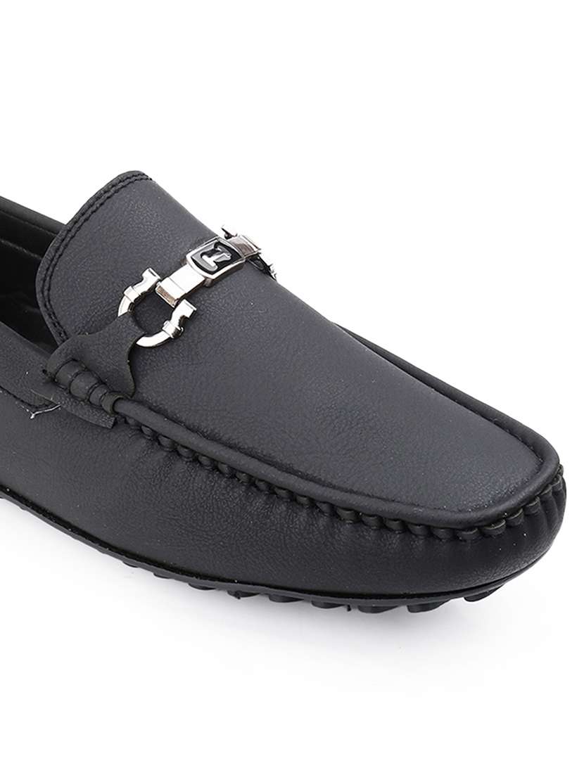 Men Solid Slip On Horsebit Loafer - 22578963 -  Standard Image - 6