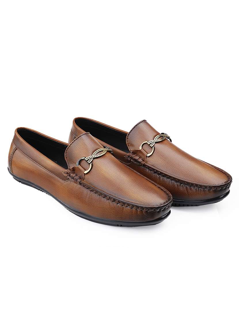 men solid slip on horsebit loafer - 22578965 -  Standard Image - 1