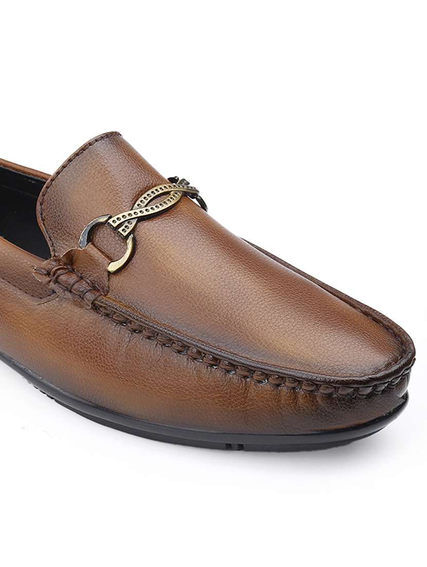 men solid slip on horsebit loafer - 22578965 -  Standard Image - 6