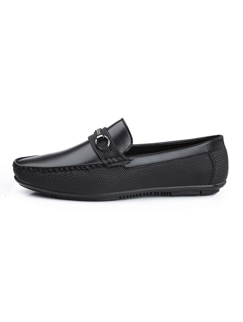 Men Textured Slip On Horsebit Loafer - 22578970 -  Standard Image - 4