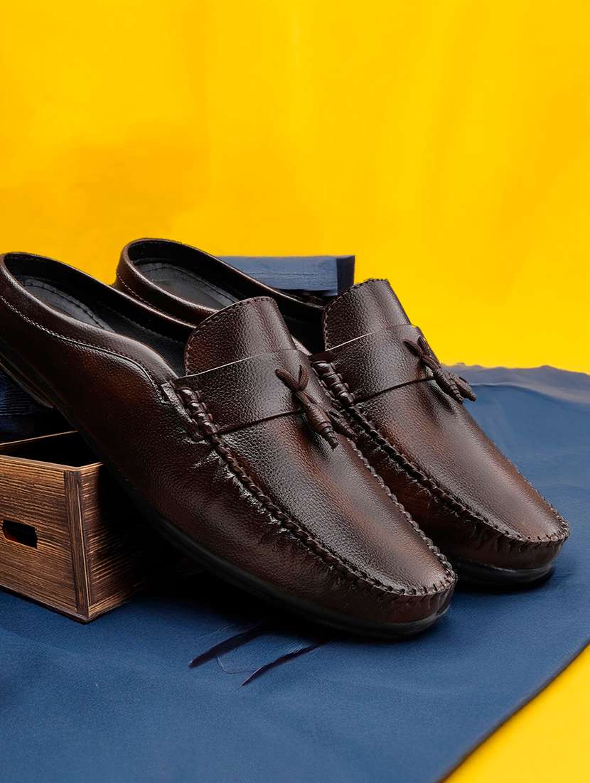 men textured slip on tassel details loafer - 22578978 -  Standard Image - 1