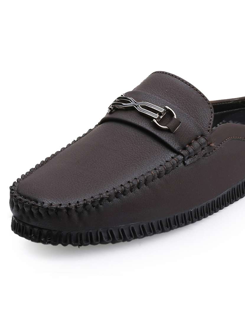 men solid slip on horsebit loafer - 22578987 -  Standard Image - 6