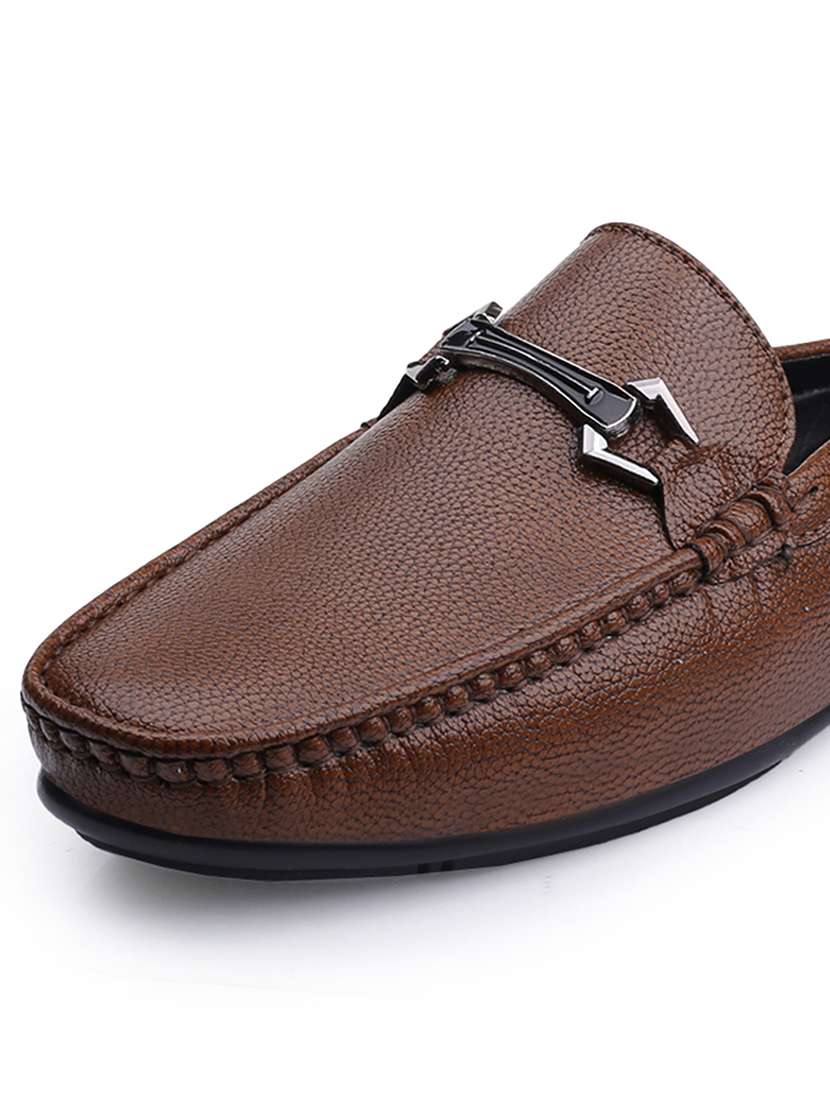 men solid slip on horsebit loafer - 22578990 -  Standard Image - 6
