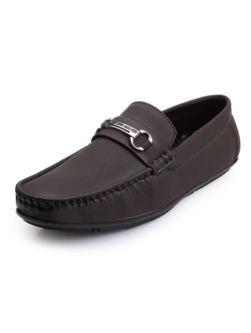 men solid slip on horsebit loafer - 22578992 -  Standard Image - 4