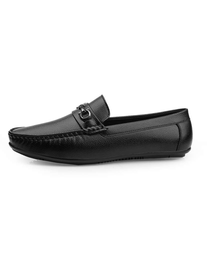 men solid slip on horsebit loafer - 22578994 -  Standard Image - 4
