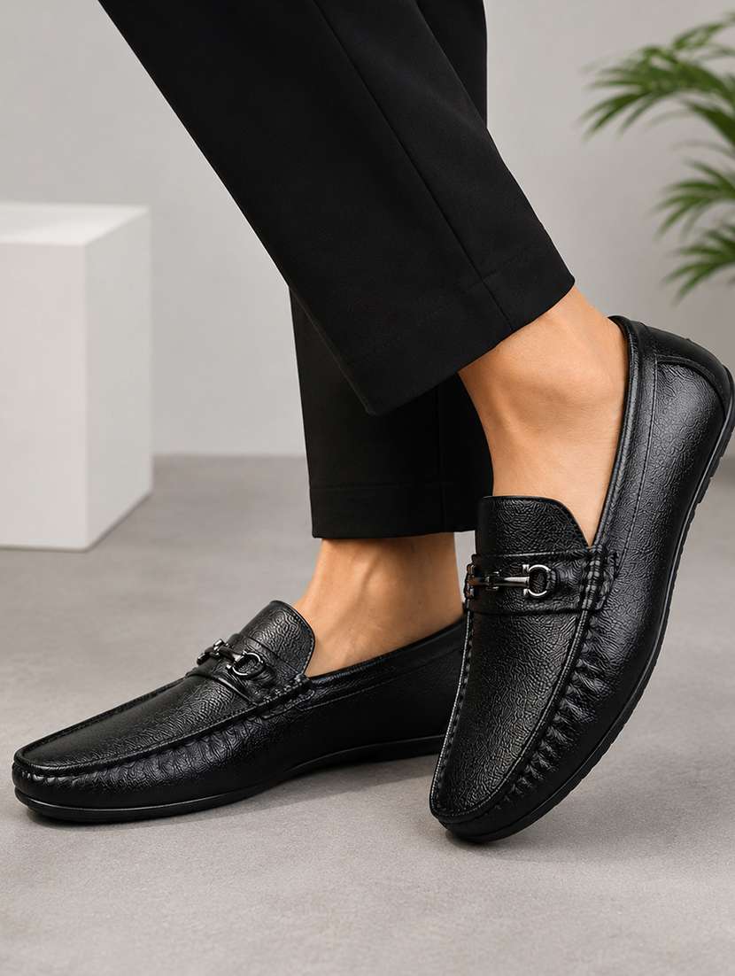 men solid slip on horsebit loafer - 22578994 -  Standard Image - 6