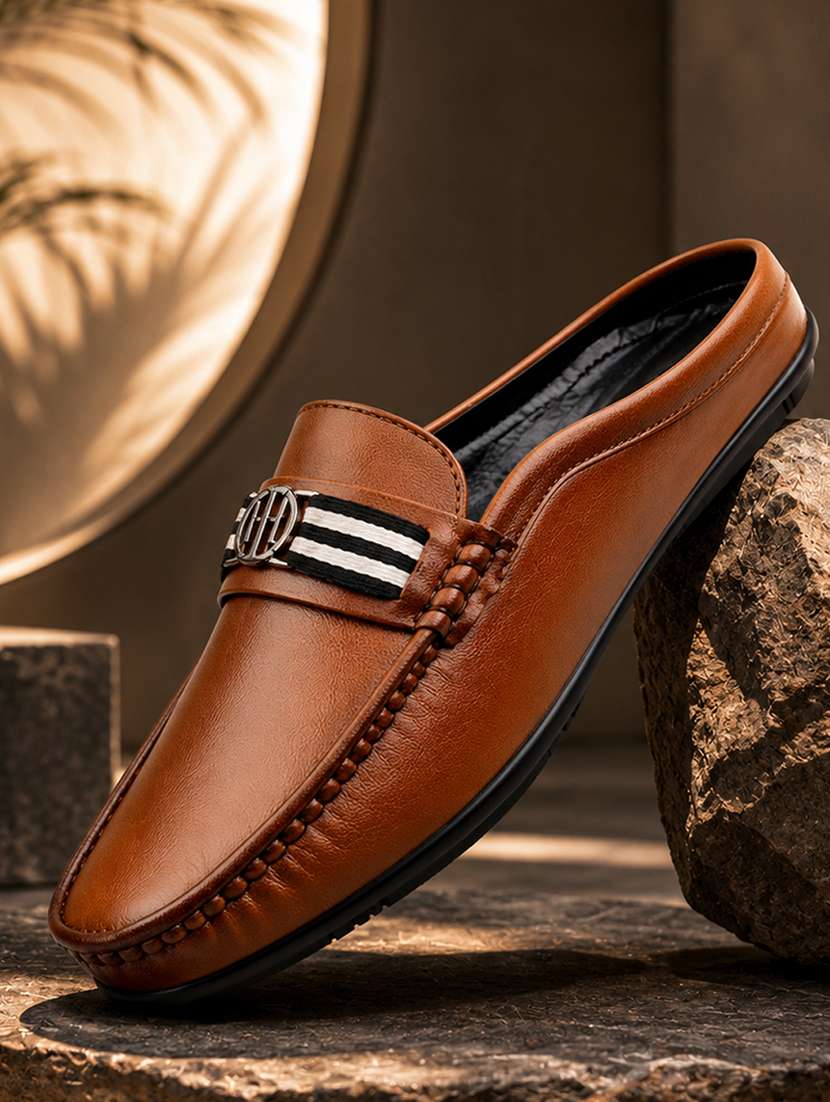 men solid slip on horsebit loafer - 22579007 -  Standard Image - 1