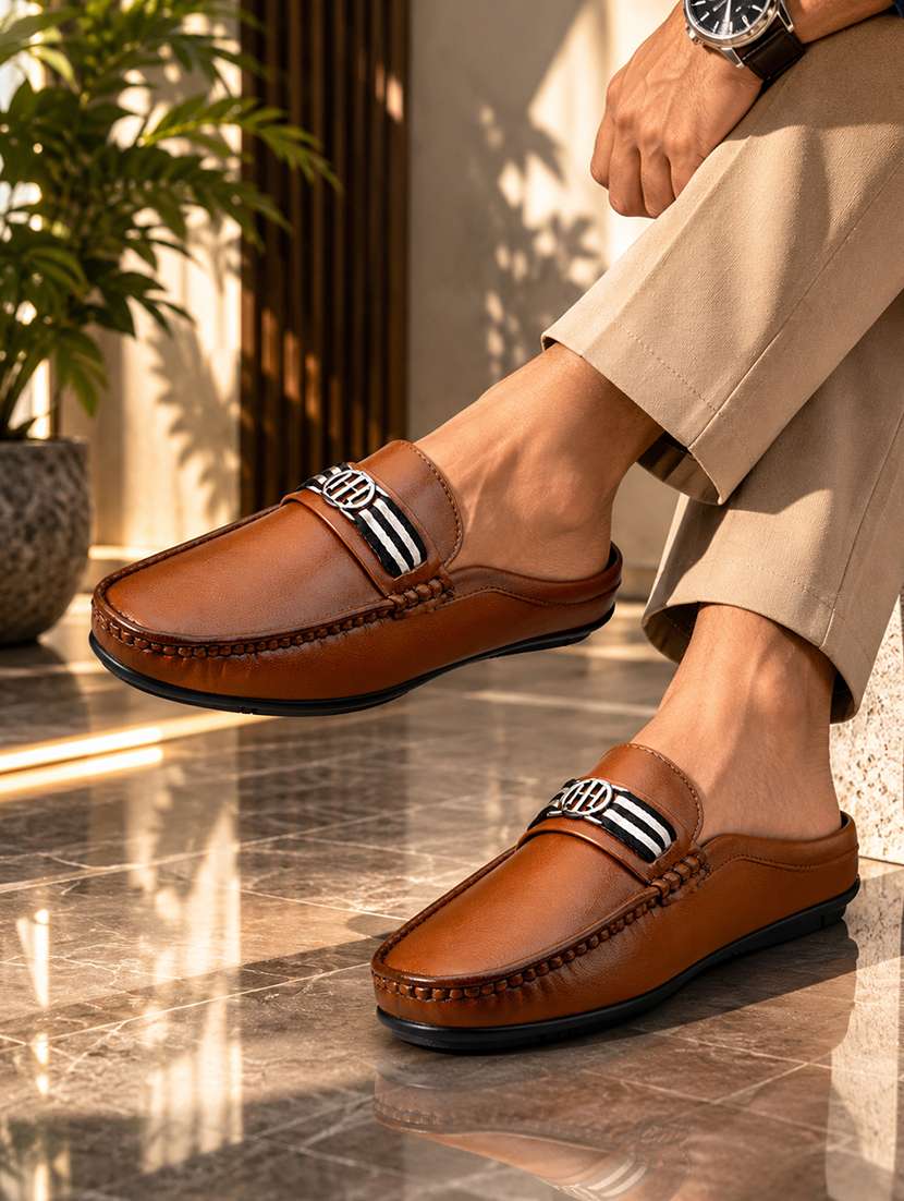 men solid slip on horsebit loafer - 22579007 -  Standard Image - 6
