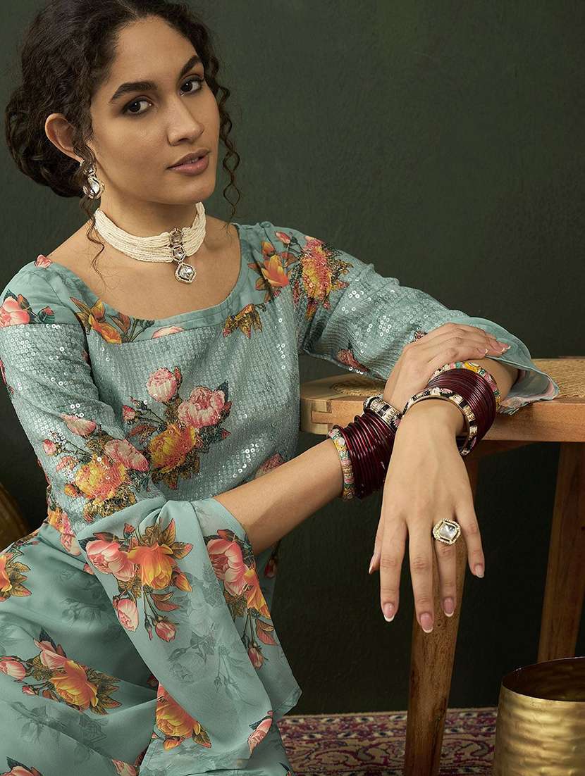 women printed long sleeves straight kurta - 22579180 -  Standard Image - 1