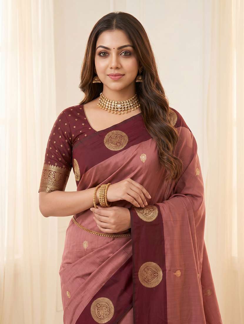 women self design banarasi saree with blouse - 22579367 -  Standard Image - 1