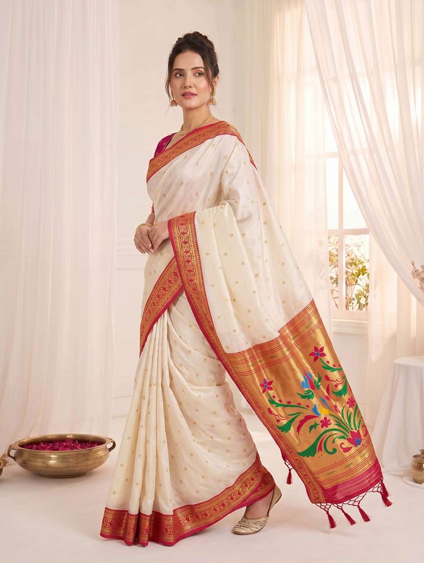 women self design paithani saree with blouse - 22579382 -  Standard Image - 4
